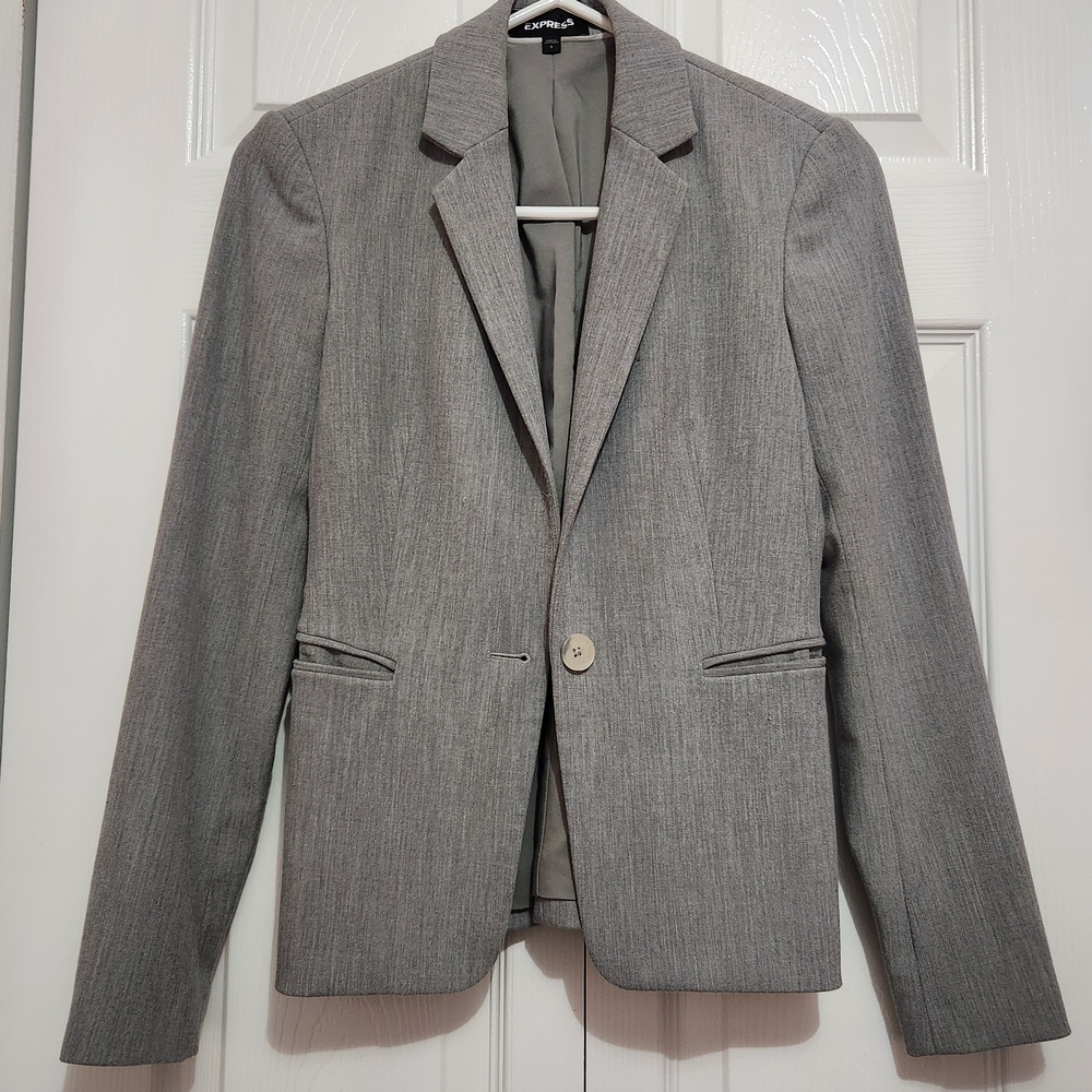 Express Gray Blazer